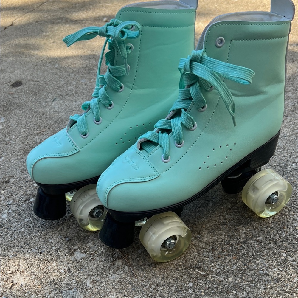 Mint Green Roller Skates